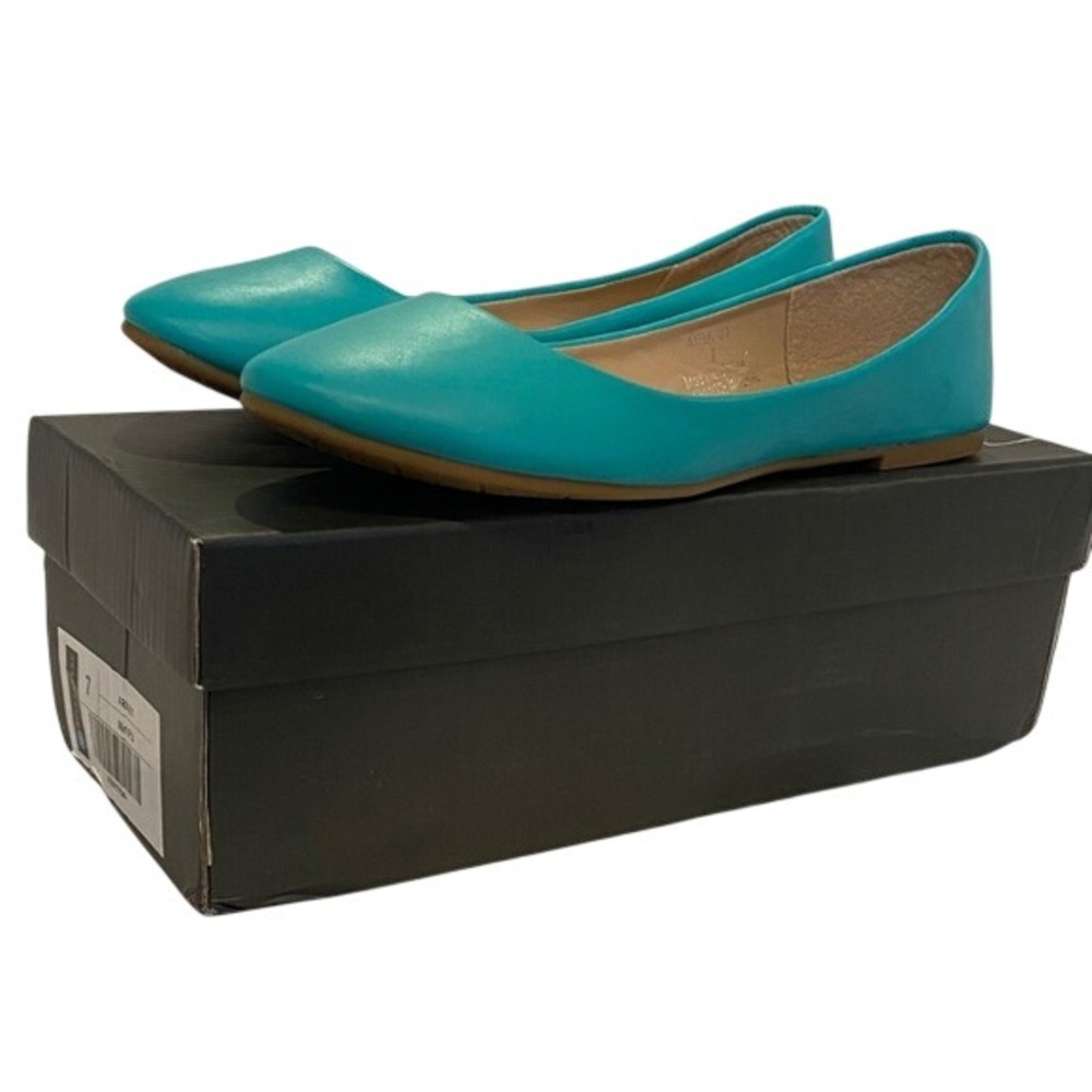 Riverberry Aria01 Mint Green Ballet Flats Round Toe Slip On Shoes Size 7